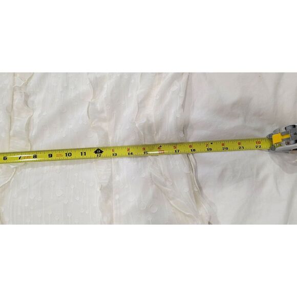 Tommy Hilfiger White Chiffon Ruffled Fit & Flare Dress Size 8 NWT - Picture 16 of 16